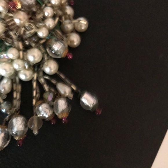 Brooch, Vintage Hand Crafted Mixed Media - Picture 9 of 12